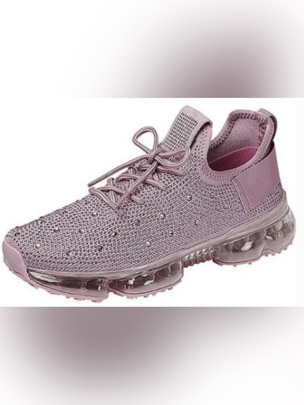 Sincerely Jules Rhinestone Sneakers Size 1 - Dusty Rose